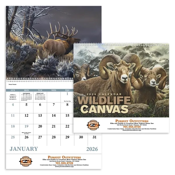 Good Value™ Wildlife Canvas - Spiral Calendar - Good Value™ Wildlife Canvas - Spiral Calendar - Image 8 of 30