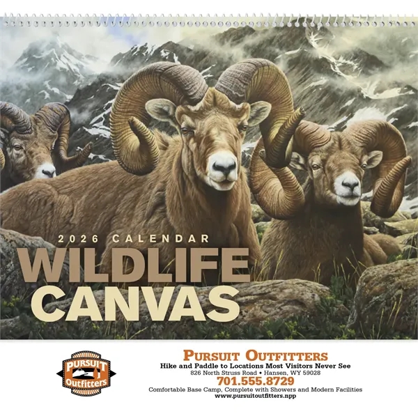 Good Value™ Wildlife Canvas - Spiral Calendar - Good Value™ Wildlife Canvas - Spiral Calendar - Image 9 of 30