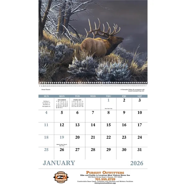 Good Value™ Wildlife Canvas - Spiral Calendar - Good Value™ Wildlife Canvas - Spiral Calendar - Image 14 of 30
