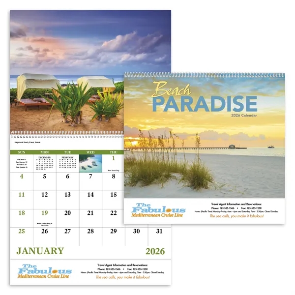 Good Value™ Beach Paradise - Spiral Calendar - Good Value™ Beach Paradise - Spiral Calendar - Image 7 of 31