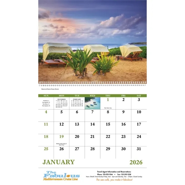 Good Value™ Beach Paradise - Spiral Calendar - Good Value™ Beach Paradise - Spiral Calendar - Image 15 of 31
