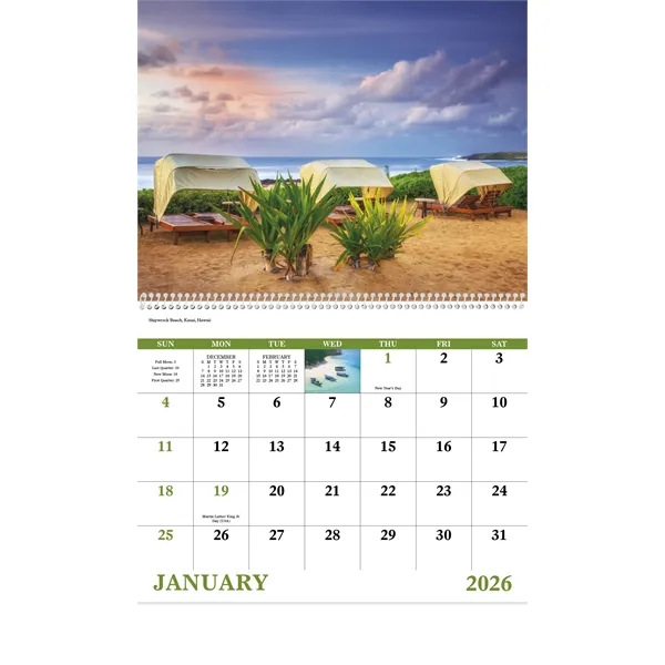 Good Value™ Beach Paradise - Spiral Calendar - Good Value™ Beach Paradise - Spiral Calendar - Image 17 of 31