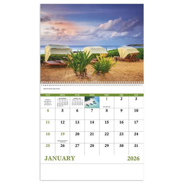 Good Value™ Beach Paradise - Spiral Calendar - Good Value™ Beach Paradise - Spiral Calendar - Image 18 of 31