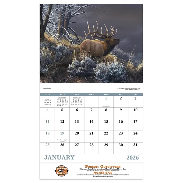 Good Value™ Wildlife Canvas - Stapled Calendar - Good Value™ Wildlife Canvas - Stapled Calendar - Image 16 of 31