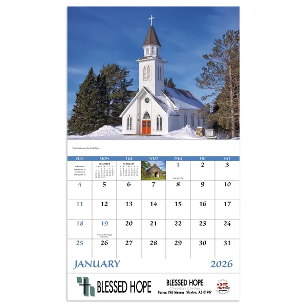 Good Value™ Scenic Churches - Stapled Calendar - Good Value™ Scenic Churches - Stapled Calendar - Image 16 of 31
