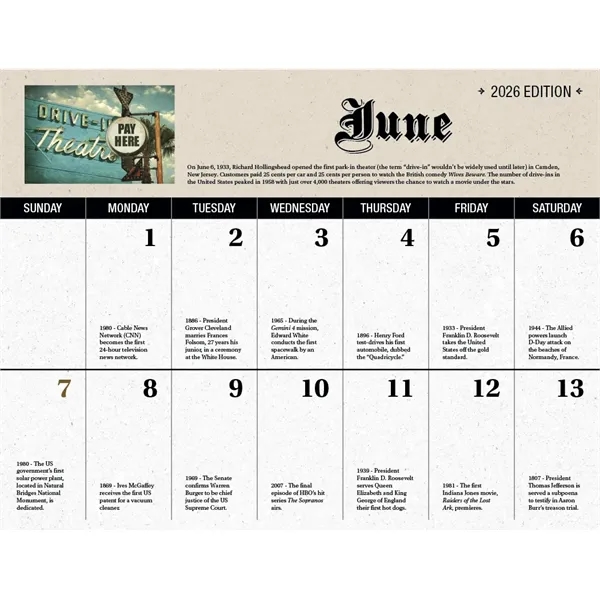 Good Value™ Daily History - Stapled Calendar - Good Value™ Daily History - Stapled Calendar - Image 25 of 31