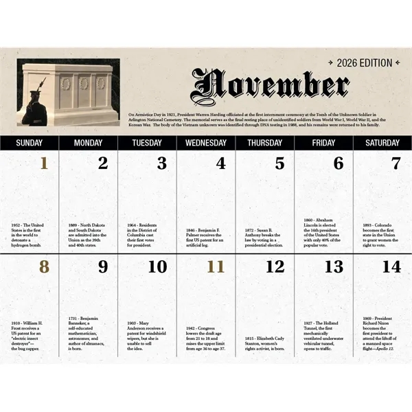 Good Value™ Daily History - Stapled Calendar - Good Value™ Daily History - Stapled Calendar - Image 30 of 31