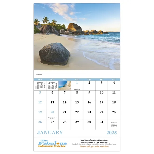 Good Value™ Beach Paradise - Stapled Calendar - Good Value™ Beach Paradise - Stapled Calendar - Image 2 of 30