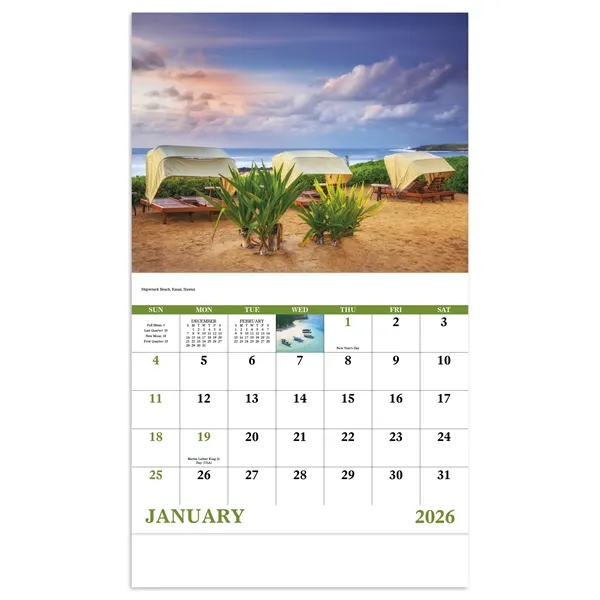 Good Value™ Beach Paradise - Stapled Calendar - Good Value™ Beach Paradise - Stapled Calendar - Image 17 of 30