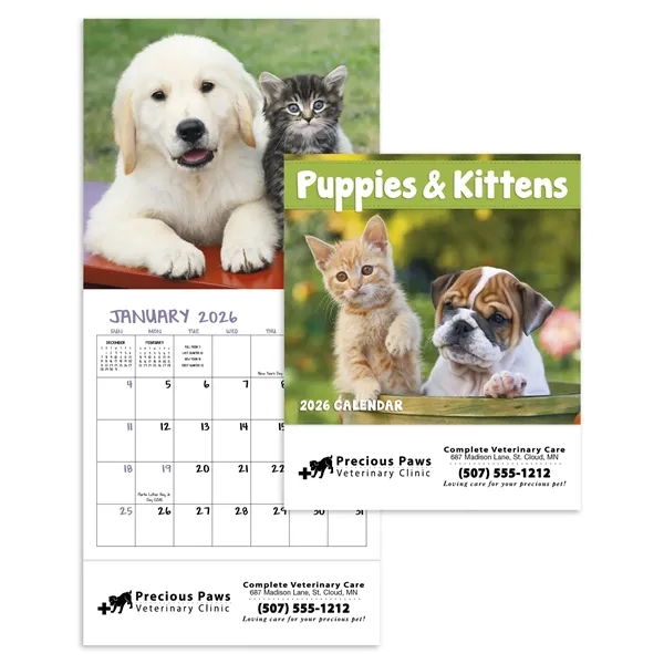 Good Value™ Puppies & Kittens - Mini Calendar - Good Value™ Puppies & Kittens - Mini Calendar - Image 7 of 30