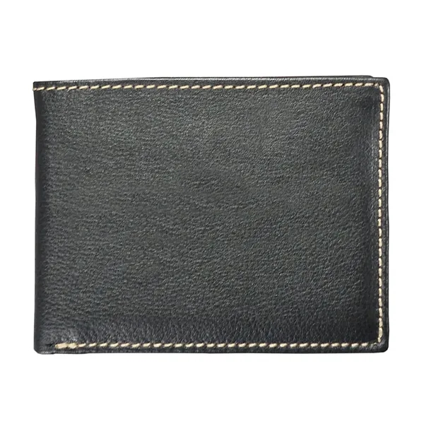 Andrew Philips® Leather Contrast Stitch Billfold Wallet - Andrew Philips® Leather Contrast Stitch Billfold Wallet - Image 4 of 6