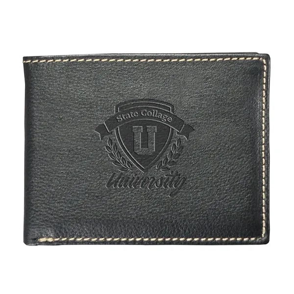 Andrew Philips® Leather Contrast Stitch Billfold Wallet - Andrew Philips® Leather Contrast Stitch Billfold Wallet - Image 6 of 6