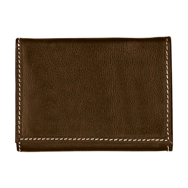 Andrew Philips® Leather Contrast Stitch Tri-Fold Wallet - Andrew Philips® Leather Contrast Stitch Tri-Fold Wallet - Image 2 of 4