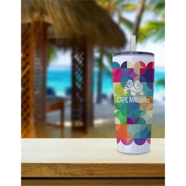 Koozie® Built-in Straw Vacuum Tumbler - 30 oz. - Koozie® Built-in Straw Vacuum Tumbler - 30 oz. - Image 7 of 7