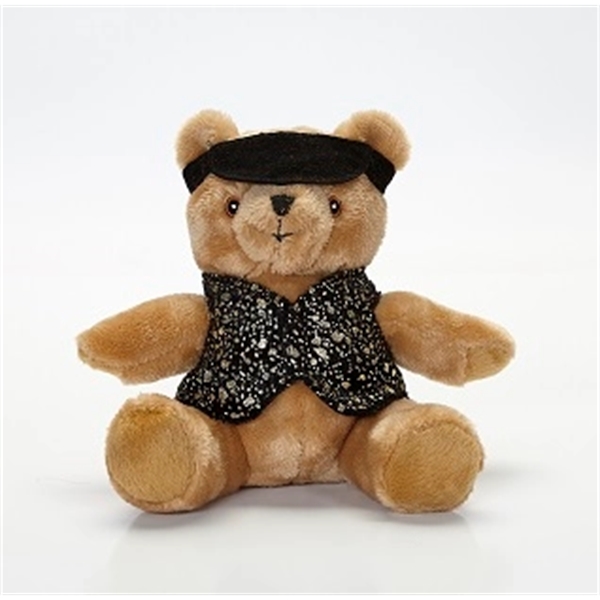 7" Extra Soft Brown Bear With Visor