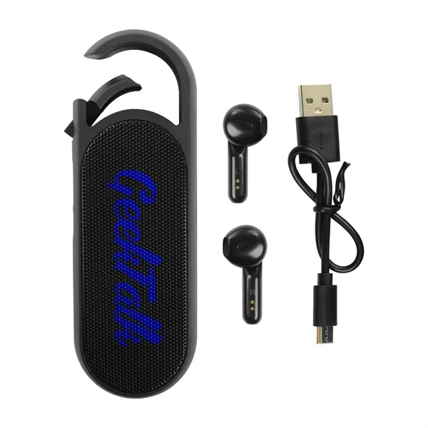 Sync Truly Wireless Earbuds and Bluetooth® Speaker Set - Sync Truly Wireless Earbuds and Bluetooth® Speaker Set - Image 15 of 28