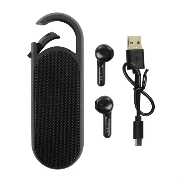 Sync Truly Wireless Earbuds and Bluetooth® Speaker Set - Sync Truly Wireless Earbuds and Bluetooth® Speaker Set - Image 19 of 28