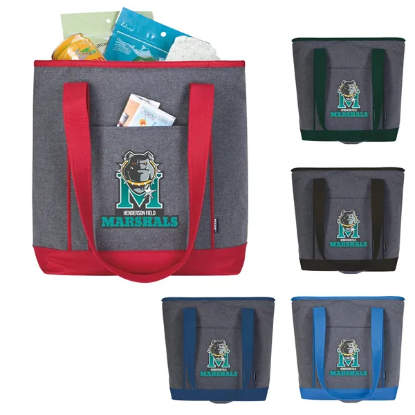 Koozie® Two-Tone Lunch-Time Cooler Tote - Koozie® Two-Tone Lunch-Time Cooler Tote - Image 0 of 5