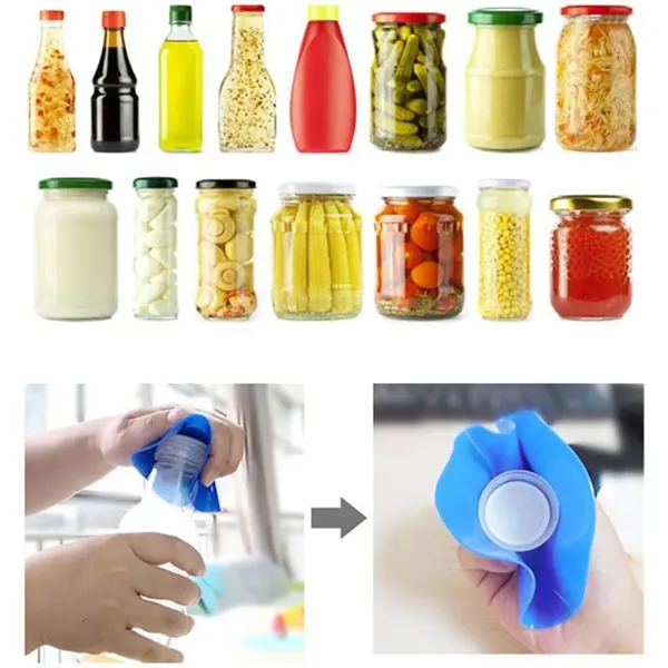 5" Round Silicone Heat Insulation Coaster with Jar Opener - 5" Round Silicone Heat Insulation Coaster with Jar Opener - Image 1 of 3