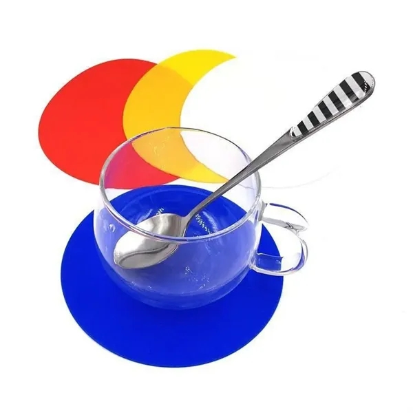 5" Round Silicone Heat Insulation Coaster with Jar Opener - 5" Round Silicone Heat Insulation Coaster with Jar Opener - Image 2 of 3