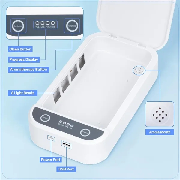 Multifunctional Wireless Charging All-round UV Sterilizer Bo - Multifunctional Wireless Charging All-round UV Sterilizer Bo - Image 6 of 13
