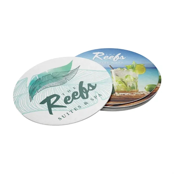 Circle Pulpboard Coaster - Circle Pulpboard Coaster - Image 0 of 3