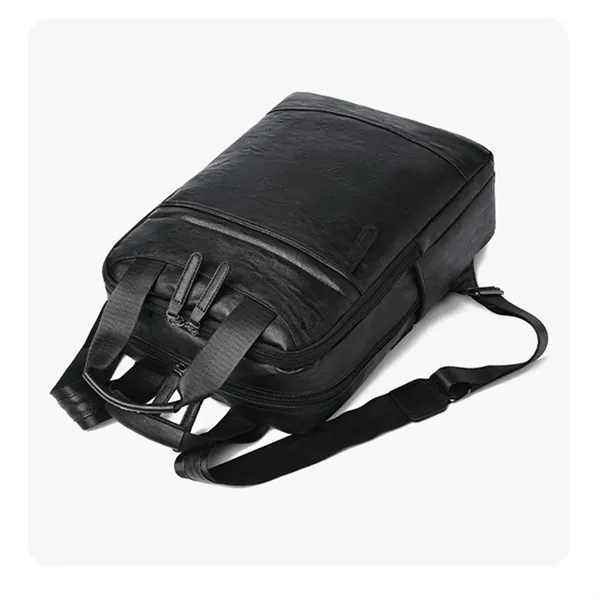 Men's PU Bag Backpack - Men's PU Bag Backpack - Image 2 of 5