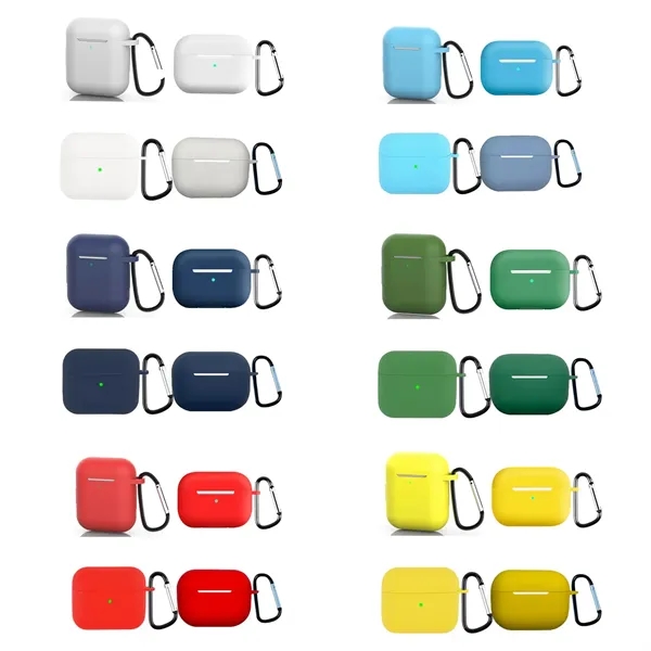 Wireless Earphones Protection Case Cover With Keychain - Wireless Earphones Protection Case Cover With Keychain - Image 1 of 4