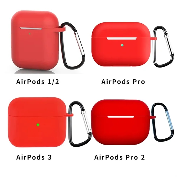 Wireless Earphones Protection Case Cover With Keychain - Wireless Earphones Protection Case Cover With Keychain - Image 2 of 4