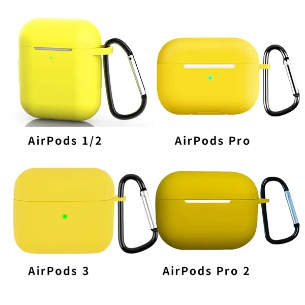 Wireless Earphones Protection Case Cover With Keychain - Wireless Earphones Protection Case Cover With Keychain - Image 3 of 4