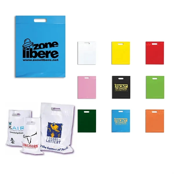Die Cut Fold Over Reinforced Plastic Bag - Die Cut Fold Over Reinforced Plastic Bag - Image 0 of 9