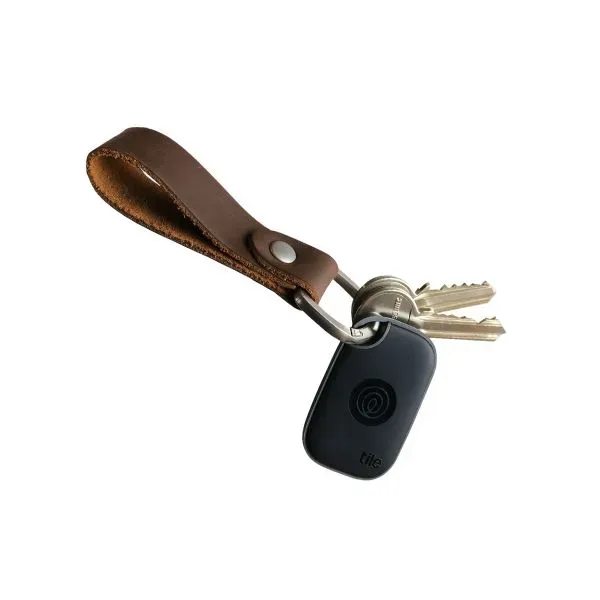 New Tile Pro with Full Grain Leather Key Fob - New Tile Pro with Full Grain Leather Key Fob - Image 0 of 3