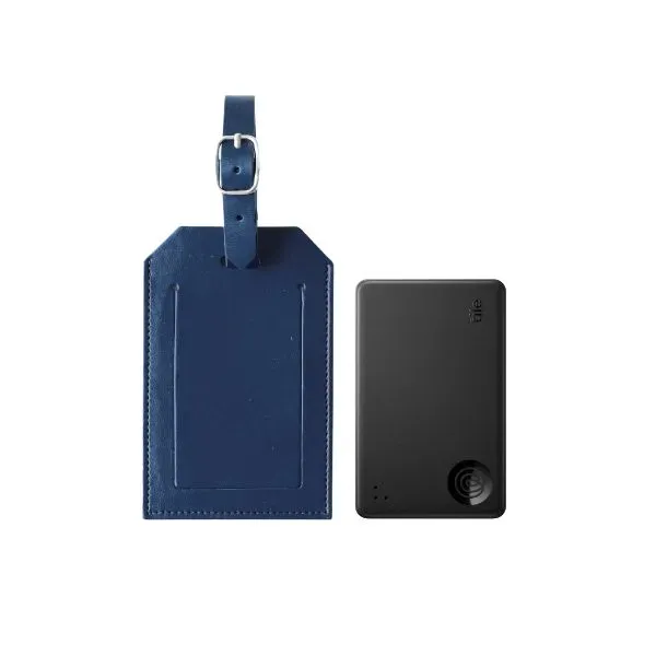 New Tile Slim with Vegan Leather Luggage Tag - New Tile Slim with Vegan Leather Luggage Tag - Image 0 of 4