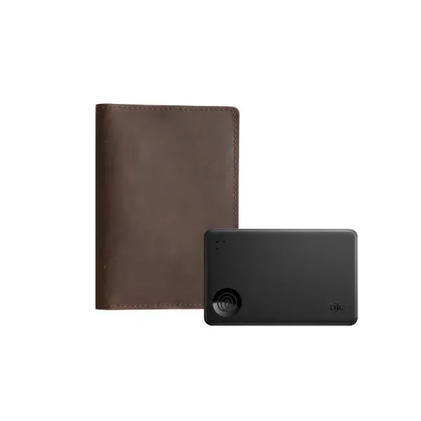 New Tile Slim with Full Grain Leather Passport Wallet - New Tile Slim with Full Grain Leather Passport Wallet - Image 0 of 3