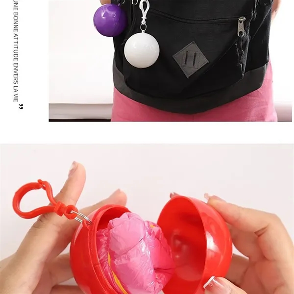 Unique spherical compression disposable emergency raincoat - Unique spherical compression disposable emergency raincoat - Image 1 of 2