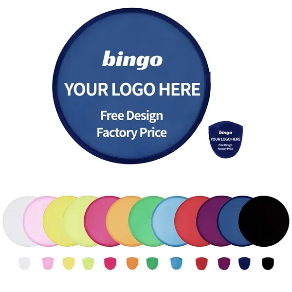 Polyester folding frisbee fan - Polyester folding frisbee fan - Image 0 of 1