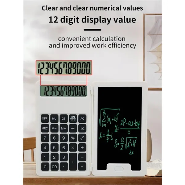 2-in-1 Calculator and LCD Writing Tablet - 2-in-1 Calculator and LCD Writing Tablet - Image 2 of 8