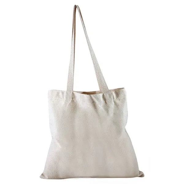 Flat Cotton Tote with Cotton Handles - Flat Cotton Tote with Cotton Handles - Image 3 of 3