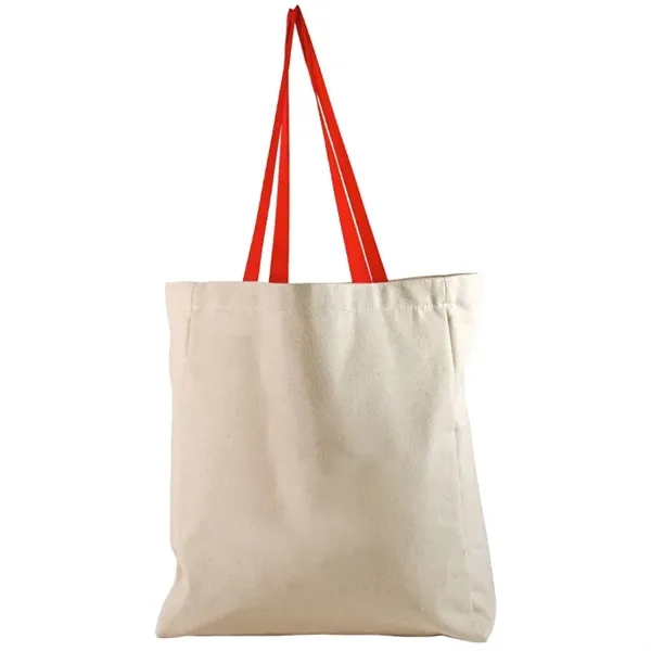 Full Side Gusset Cotton Tote, with Poly Handles & Liner - Full Side Gusset Cotton Tote, with Poly Handles & Liner - Image 4 of 4