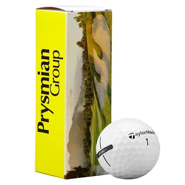 TaylorMade Distance+ Golf Balls in Custom Three Ball Sleeve