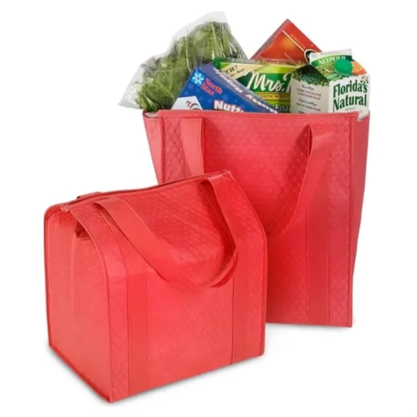 Insulated Cooler Tote Bag for Groceries & Picnic - Insulated Cooler Tote Bag for Groceries & Picnic - Image 4 of 5