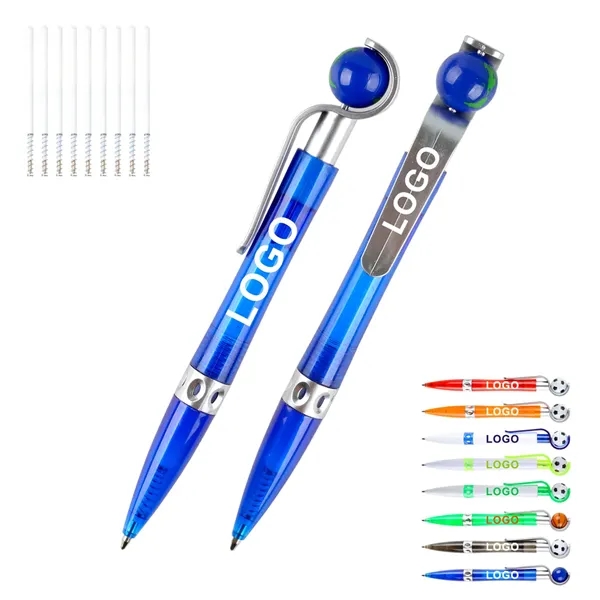 Cool Rotatable Soccer Basketball Shape Sports Ballpoint Pens - Cool Rotatable Soccer Basketball Shape Sports Ballpoint Pens - Image 0 of 3