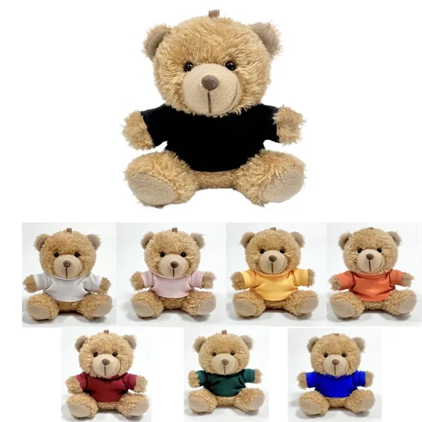 4 Inch Plush Teddy Bear Keychain - 4 Inch Plush Teddy Bear Keychain - Image 1 of 1