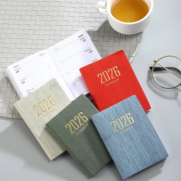 Portable A7 Pocket Planner Pu Cover Daily Notebook Calendar - Portable A7 Pocket Planner Pu Cover Daily Notebook Calendar - Image 3 of 12