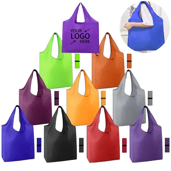 Foldable Polyester Shopping Tote Bag - Foldable Polyester Shopping Tote Bag - Image 0 of 15