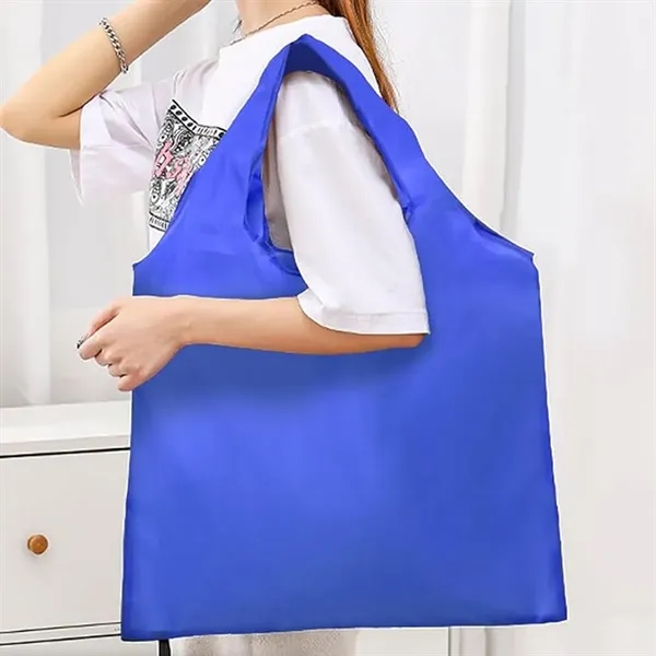 Foldable Polyester Shopping Tote Bag - Foldable Polyester Shopping Tote Bag - Image 2 of 15