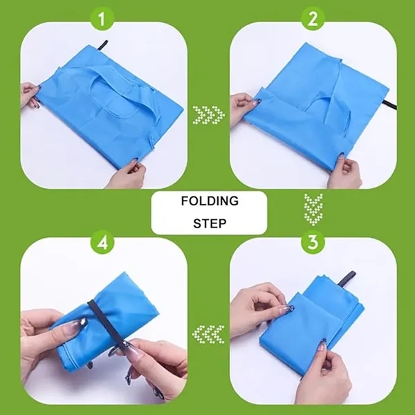 Foldable Polyester Shopping Tote Bag - Foldable Polyester Shopping Tote Bag - Image 5 of 15