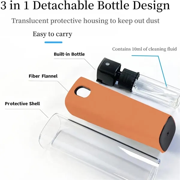 Spray and Wipe Screen Cleaner with Built-in Spray Bottle - Spray and Wipe Screen Cleaner with Built-in Spray Bottle - Image 5 of 14