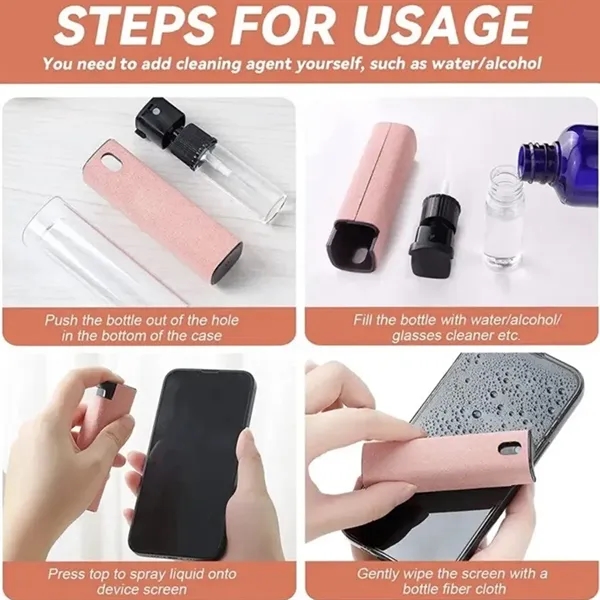 Spray and Wipe Screen Cleaner with Built-in Spray Bottle - Spray and Wipe Screen Cleaner with Built-in Spray Bottle - Image 7 of 14