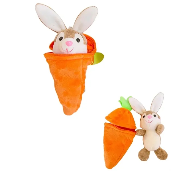 Carrot Bunny Plush Keychain - Carrot Bunny Plush Keychain - Image 1 of 1